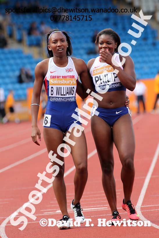 Womens 100 metres, Sainsbury's British Champs, Alexander Stadium, Birmingham. Photo: David T. Hewitson/Sprts for All Pics